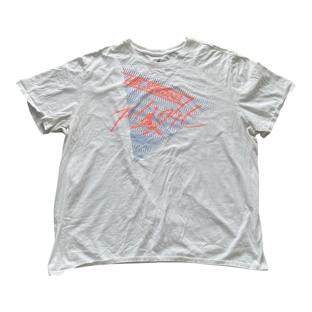 Air Jordan Men’s White Tshirt,  Size 3XL